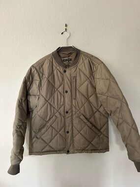 Banana Republic Quilted Jacket Men’s Sz M EUC Dark Olive